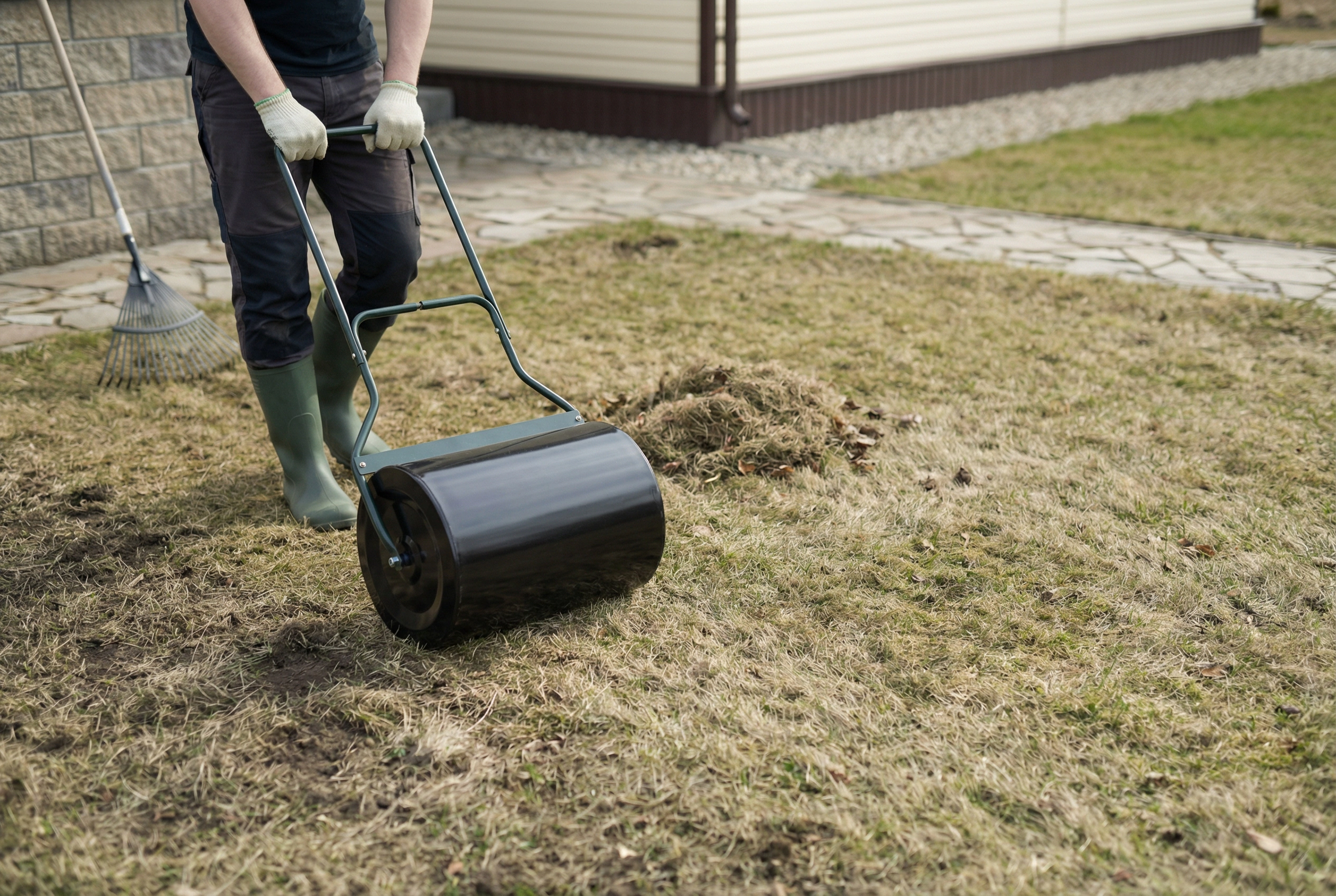 Шаг 2. Укатывание (прикатывание)